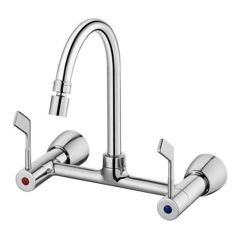 Misturador para Cozinha de Parede Bica Alta Docol Vitta 1/2" e 3/4" Chrome Cromado