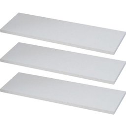Kit 3 Prateleiras 80x30 MDF Branco com Suporte Flutuante Invisível - 7