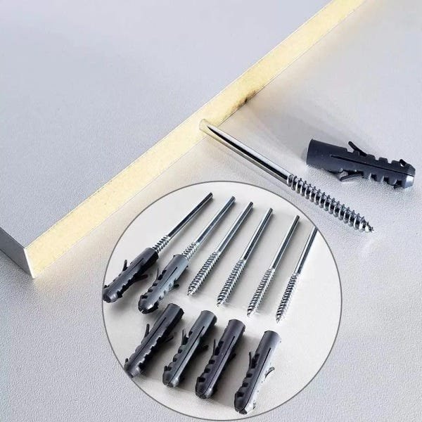 Kit 6 Prateleiras 70x30 MDF Preto com Suporte Flutuante Invisível - 6