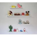 Ver imagem 2 de Kit 4 Prateleiras 70x30 MDF Branco com Suporte Flutuante Invisível