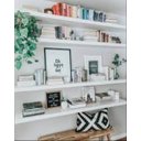 Ver imagem 4 de Kit 4 Prateleiras 70x30 MDF Branco com Suporte Flutuante Invisível