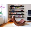 Ver imagem 1 de Kit 5 Prateleiras 60x20 MDF Preto com Suporte Flutuante Invisível
