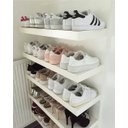 Ver imagem 1 de Kit 5 Prateleiras 60x20 MDF Branco com Suporte Flutuante Invisível