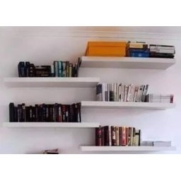 Kit 5 Prateleiras 60x20 MDF Branco com Suporte Flutuante Invisível - 2