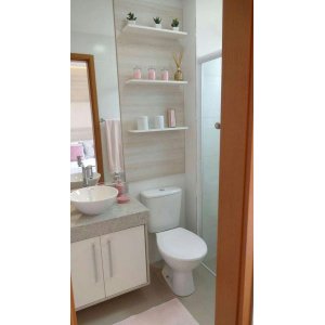 Kit 3 Prateleiras 60x15 MDF Branco com Suporte Flutuante Invisível