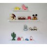 Kit 4 Prateleiras 60x10 MDF Branco com Suporte Flutuante Invisível - 2