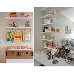 Kit 6 Prateleiras 50x20 MDF Branco com Suporte Flutuante Invisível - 1