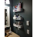 Ver imagem 2 de Kit 3 Prateleiras Nichos em U 60x15 MDF Branco com Suporte Flutuante Invisível Livros