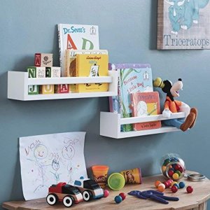 Kit 2 Prateleiras Nichos em U 60x15 MDF Branco com Suporte Flutuante Invisível Livros