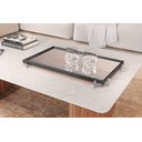 Ver imagem 2 de Bandeja Decorativa Espelhada Gala Mdf Laminado Preto/cromado