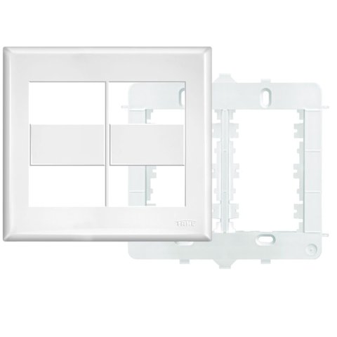 Placa 4""x 4"" com Suporte 4 Módulos Horizontais Distanciados Evidence - 2892 - Fame Placa 4x4 4 Mod