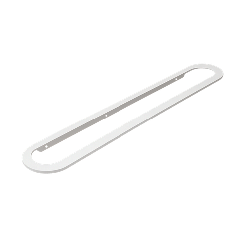 Toalheiro para Banheiro Branco Agata Grego Metal 65cm