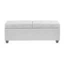 Ver imagem 2 de Recamier Bau Paris 1,20m Corino Branco - Clique Decorações
