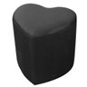 Puff Decorativo Coração Preto - 1