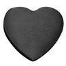 Puff Decorativo Coração Preto - 2