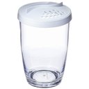 Ver imagem 4 de Kit 4 Queijeiras Farinheiras Plásticas com Tampa 350ml Brancas ou Restaurante Buffet