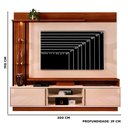 Ver imagem 4 de Home para Tv até 70 Polegadas com Led Marroquim Off White Martino Dj Móveis