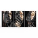 Ver imagem 1 de Kit 3 Quadros Retangulares - a Mulher Dourada