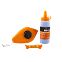 Ver imagem 1 de Kit Giz De Linha Baupower 15m C/ Giz Em Pó Azul 120g Drywall