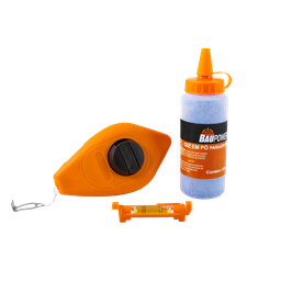 Kit Giz De Linha Baupower 15m C/ Giz Em Pó Azul 120g Drywall - 1