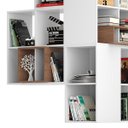 Ver imagem 4 de Estante Modular Lego Multifuncional para Canto Vivo Branco / Ébano