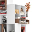 Ver imagem 3 de Estante Modular Lego Multifuncional para Canto Vivo Branco / Ébano