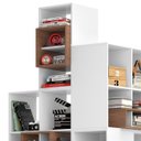 Ver imagem 1 de Estante Modular Lego Multifuncional para Canto Vivo Branco / Ébano