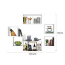 Ver imagem 5 de Estante Modular Lego Multifuncional Supenso para Cozinha Branco / Ébano