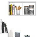 Ver imagem 2 de Estante Modular Lego Multifuncional Supenso para Cozinha Branco / Ébano
