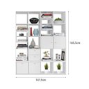 Ver imagem 4 de Estante Modular Lego Multifuncional Divisor De Ambiente Branco