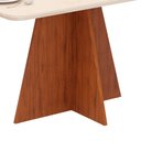 Ver imagem 5 de Mesa de Jantar Retangular Tampo de Vidro 136x90 Dj Móveis Siena Freijó Off White