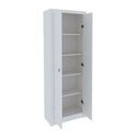 Ver imagem 3 de Armário Multiuso 60x171,5cm com 2 Portas e 4 Prateleiras Am3113 Branco