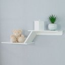 Ver imagem 2 de Prateleira Niho Duplo Zig Zag Mdf Branca