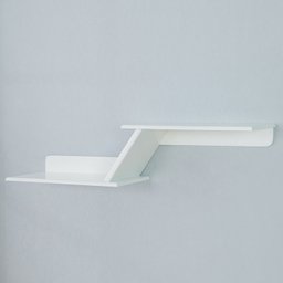 Prateleira Niho Duplo Zig Zag Mdf Branca - 1