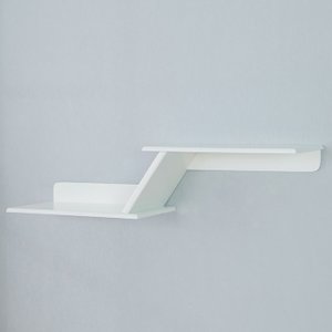 Prateleira Niho Duplo Zig Zag Mdf Branca