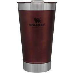 Copo Térmico Stanley para Cerveja ou Café com Tampa e Abridor Aço Inox Vinho - 1 Copo Térmico Stanley para Cerveja ou Café com Tampa e Abridor Aço Inox Vinho - 1