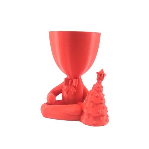 Árvore de Natal - Vaso Cactos ou Suculentas:vermelho