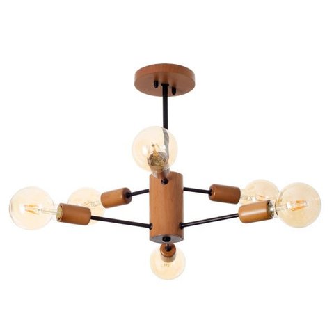 Lustre Madelustre Ana 6 Lâmpadas