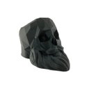 Ver imagem 3 de Caveira Barba - Vaso Cactos ou Suculentas:preto
