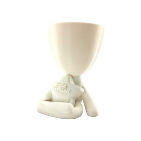 Estrela de Natal - Vaso Cactos ou Suculentas:branco