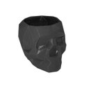 Ver imagem 2 de Caveira Geometrica - Vaso Cactos ou Suculentas:cinza
