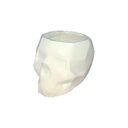 Ver imagem 2 de Caveira Geometrica - Vaso Cactos ou Suculentas:branco