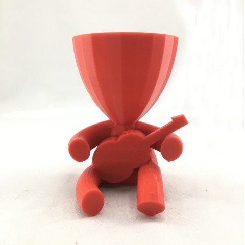 Violão - Vaso Cactos ou Suculentas:vermelho