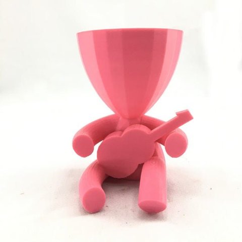 Violão - Vaso Cactos ou Suculentas:rosa