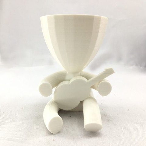 Violão - Vaso Cactos ou Suculentas:branco