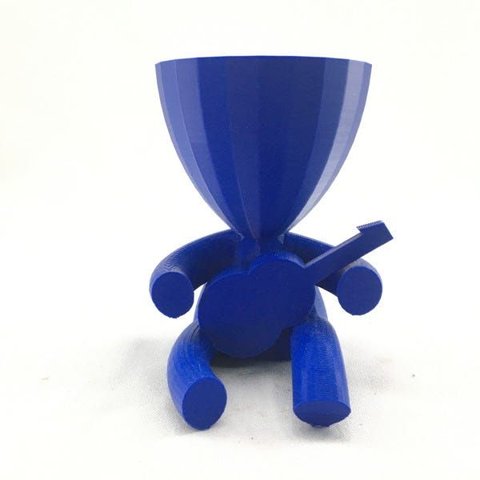 Violão - Vaso Cactos ou Suculentas:azul
