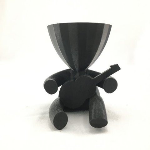 Violão - Vaso Cactos ou Suculentas:preto