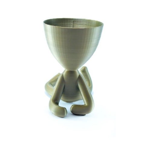 Deitado - Vaso Cactos ou Suculentas:dourado
