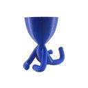 Ver imagem 2 de Deitado - Vaso Cactos ou Suculentas:azul