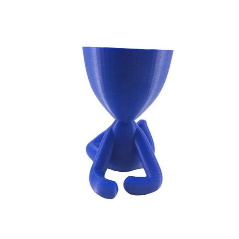 Deitado - Vaso Cactos ou Suculentas:azul